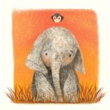 Card - Elephant & Bird by Caroline McPherson