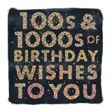 Card - Black 100s & 1000s Birthday Wishes For You by Cat MacInnes