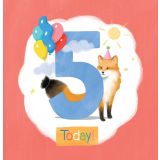 Card - Fox Is Five Today S by Cat MacInnes