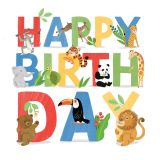 Card - Birthday Zoo by Cat MacInnes