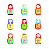 Card - Nine Babushka Dolls by Cat MacInnes