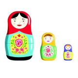 Card - Three Babushka Dolls by Cat MacInnes