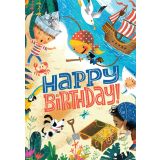 Card - Happy Birthday Pirate by Chrisillo