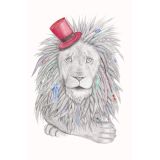 Card - Hippy Lion by Chelsea Tobin