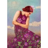 Card - Bees on Lavendel by Catrin Welz-Stein