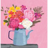 Card - Blooms In A Steel Jug by Deb Hudson