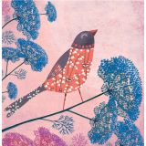 Card - Spotty Red Bird by Deb Hudson