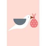 Card - Pink Bird by Ella Leach