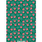 Wrapping Sheets - Waratah On Green by Emma Whitelaw