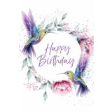 Card - Floral Bird Range - 100mm x 150mm