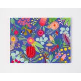 Placemats - Purple Botanical by Cat MacInnes