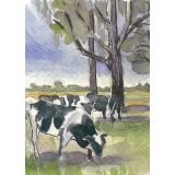 Card - Cows by Giulianna del Popolo