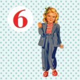 Card - Vintage Dolls - 140mm x 140mm