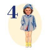 Card - Vintage Dolls - 140mm x 140mm