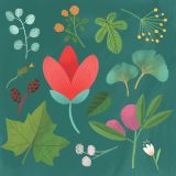 Card - S Green Florals by Cat MacInnes
