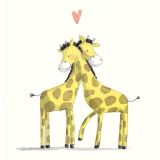 Card - Hugging Giraffes by Jedda Robbard