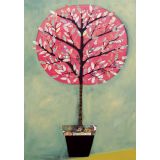 Card - Pink Tree by Jody Pratt