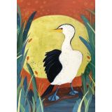 Card - Little Pied Cormorant by Jody Pratt
