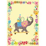 Card - Monkey & Elephant by Katherine Herrell