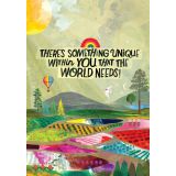 Card - There's Something Unique Within You That the World Needs by Katherine Herrell