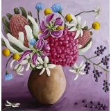 Card - Native Blooms in a Beige Vase by Kate Quinn