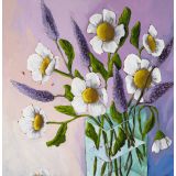 Card - Daisies & Lavendar by Kate Quinn