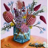 Card - Native Blooms in a Clear Vase by Kate Quinn