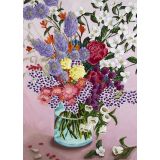 Card - Purple & Pink Blooms by Kate Quinn