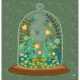 Card - Butterflies In Garden by Little Bear