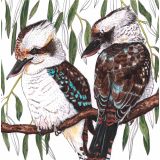 Card - Laughing Kookaburras by Lisa Chapman