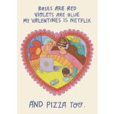 Card - My Valentine's Day is Netflix by Little Eyes Alien