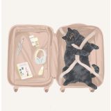 Card - Burmese Cat in a Beige Luggage by Alissa Levy
