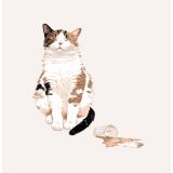 Card - Latte Macchiato Tabby by Alissa Levy