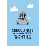 Card - RIP 20s (Blue) by Lucy Maggie Designs