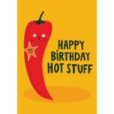 Card - Happy Birthday Hot Stuff by Lucy Maggie Designs