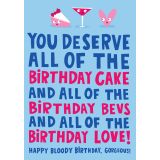 Card - Birthday Cake, Bevs & Love by Lucy Maggie Designs