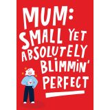 Card - Mum, Small & Perfect by Lucy Maggie Designs
