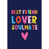 Card - Bestfriend, Love & Soulmate by Lucy Maggie Designs