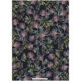Wrapping Sheets - Grevillea on Navy by One Penny