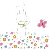 Card - Bunny & Butterfly by Prue Pittock