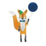 Card - Fox & Blue Balloon by Ruth Waters