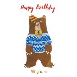 Card - Happy Birthday Bear by Ruth Waters