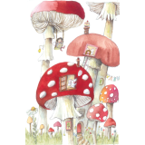 Card - Mushroom Houses by Anna Pignataro
