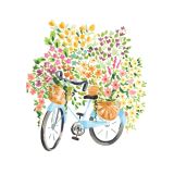 Card - Floral Bike by Sabina Fenn