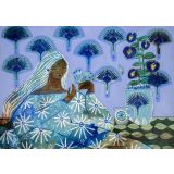 Card - Sapphira & her Blue Butterfly Pea Tea by Amanda Sky