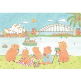 Card - Wombat Picnic with Sydney's Icons by Enjoy Sü