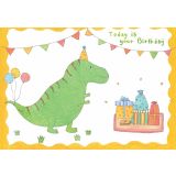 Card - Today is You Birthday, Dinosaur by Enjoy Sü
