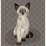 Card - Siamese Cat by Little Bear