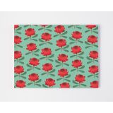 Placemats - Teal Waratah by Cat MacInnes