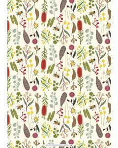 Wrapping Sheets - Australian Bright Flora by Cat MacInnes